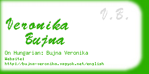 veronika bujna business card
